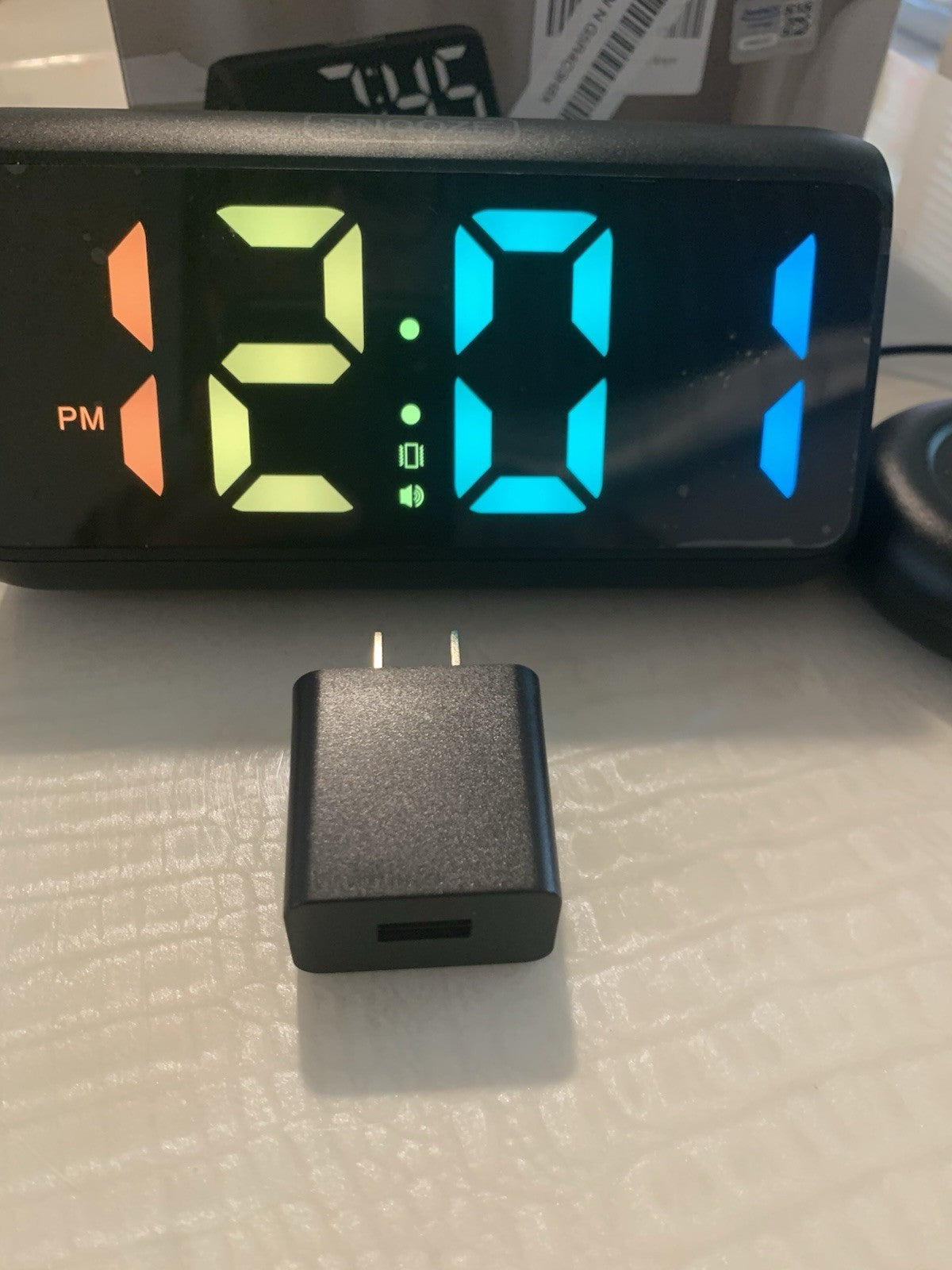 Alarm Clock With Vibrating Pad For Under Pillow, Multiple Color Lights Choices7