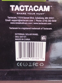 Tactacam Solar Panel for Cellular Security Camera Reveal  EXT-V15