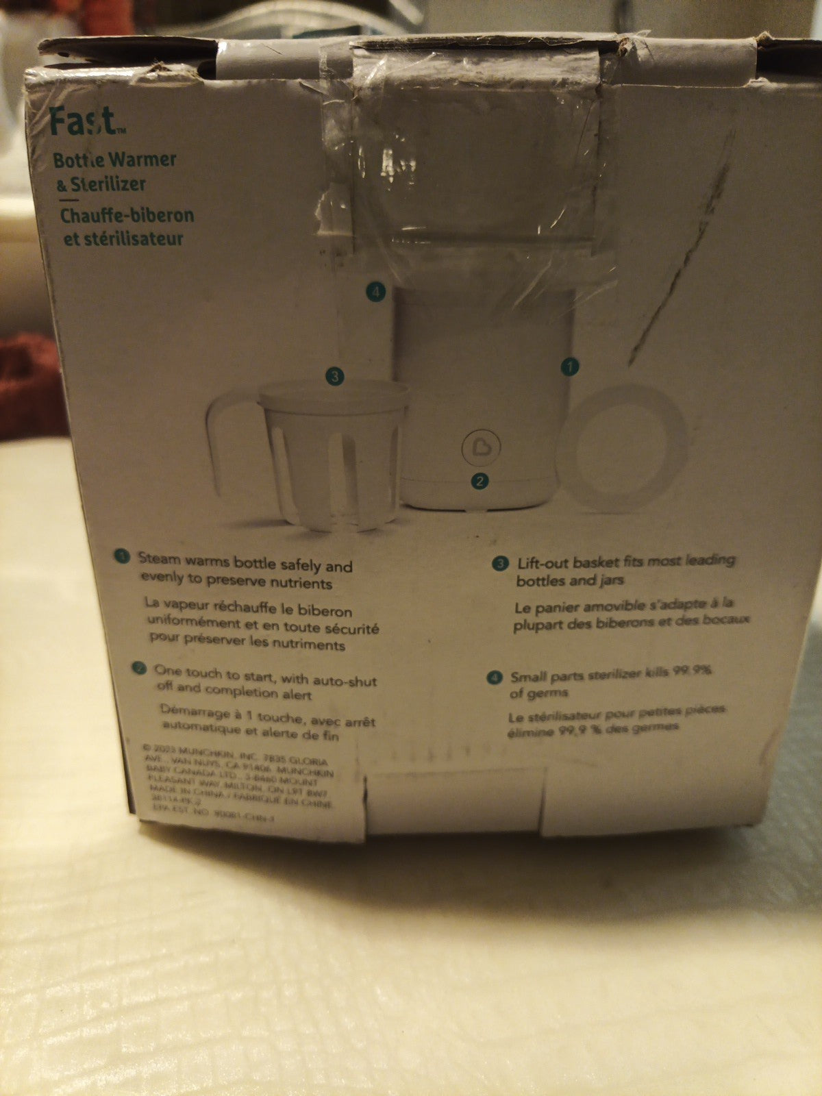 Munchkin Fast Baby Bottle Warmer and Sterilizer - Warms in 60 Seconds2