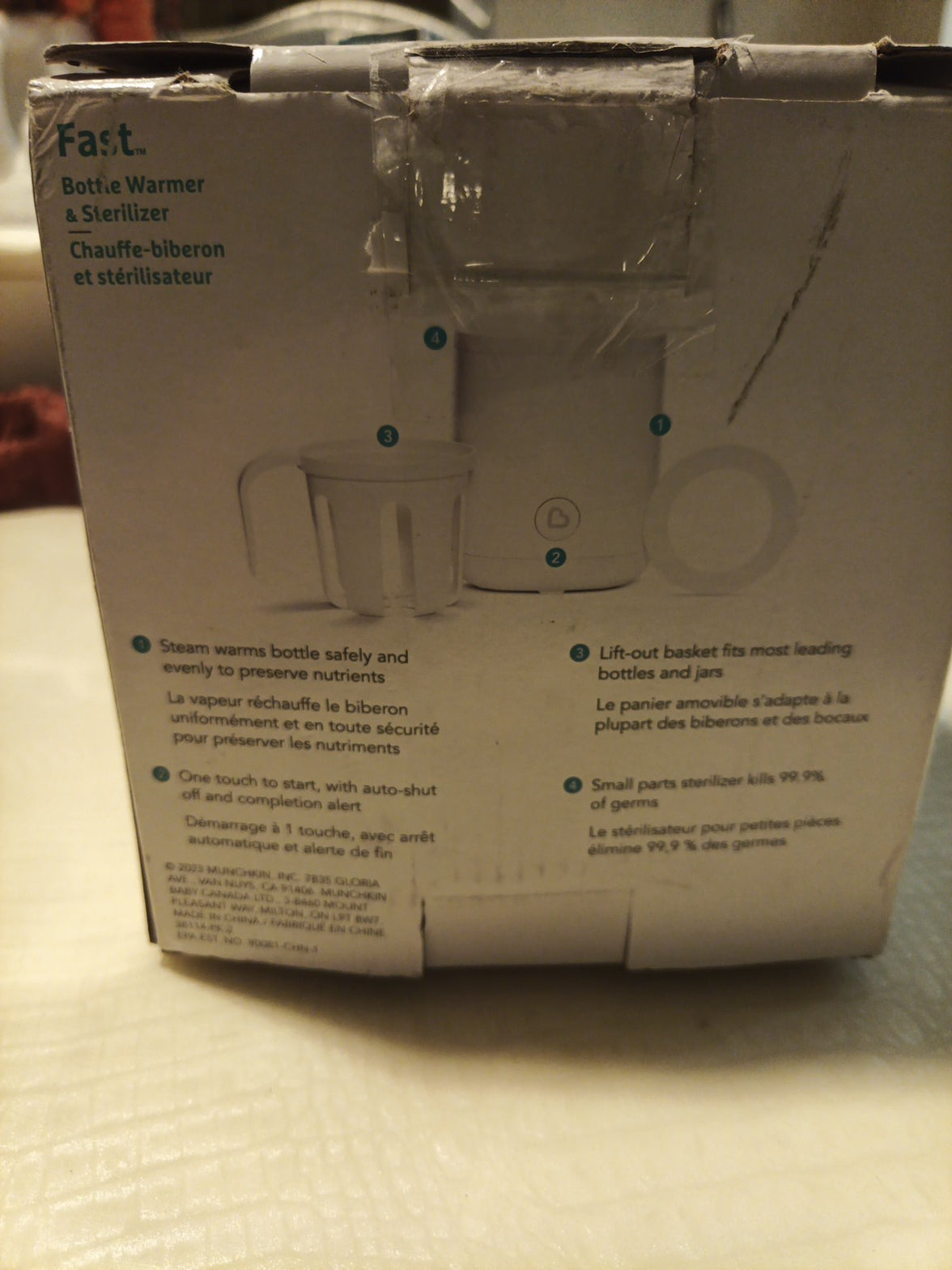 Munchkin Fast Baby Bottle Warmer and Sterilizer - Warms in 60 Seconds2