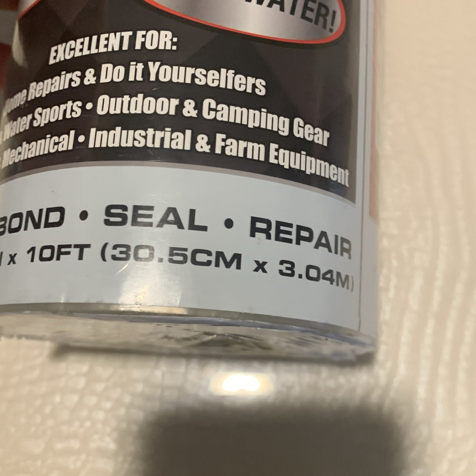 Flex Seal Tape 12 in x 10 ft Clear Original Thick Flexible Rubberized Waterproof6