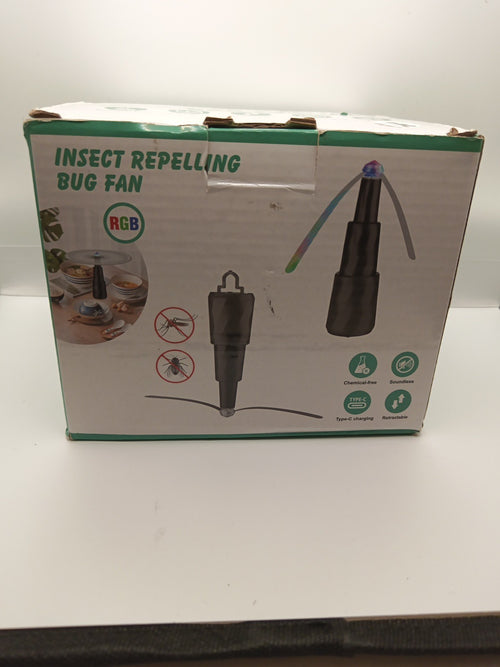 4PCS Bug Fly Repellent Fans for Tables with Holographic Blades and Hanging Hook0