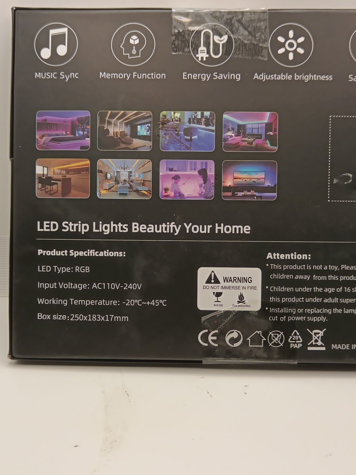 100Ft LED Strip Lights, Smart Light with App Remote Control, RGB LED Lights5
