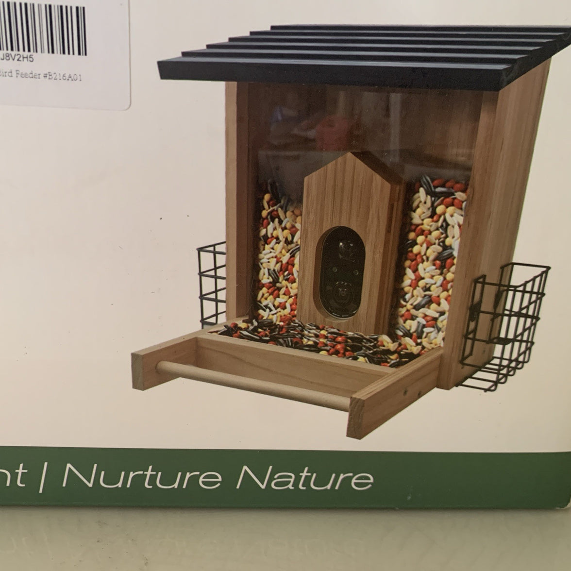 Solution4Patio Smart Bird Feeder AI Bird Identification. Ip65, Solar,  HD1