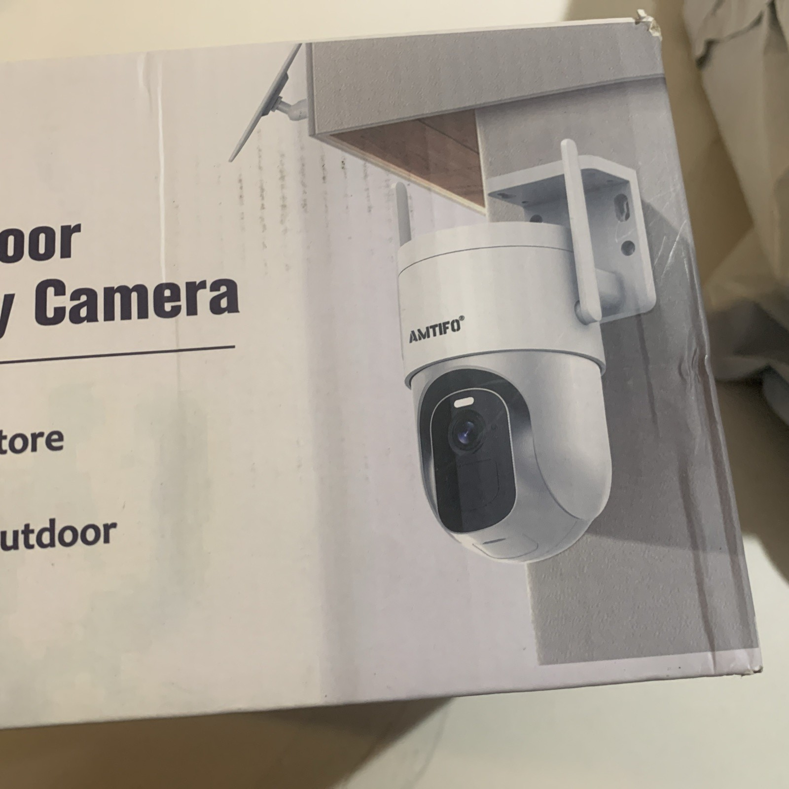 Amtifo Security Camera Wi-Fi & Sola Powered 360 Pts, 2K Image, Person Detection6