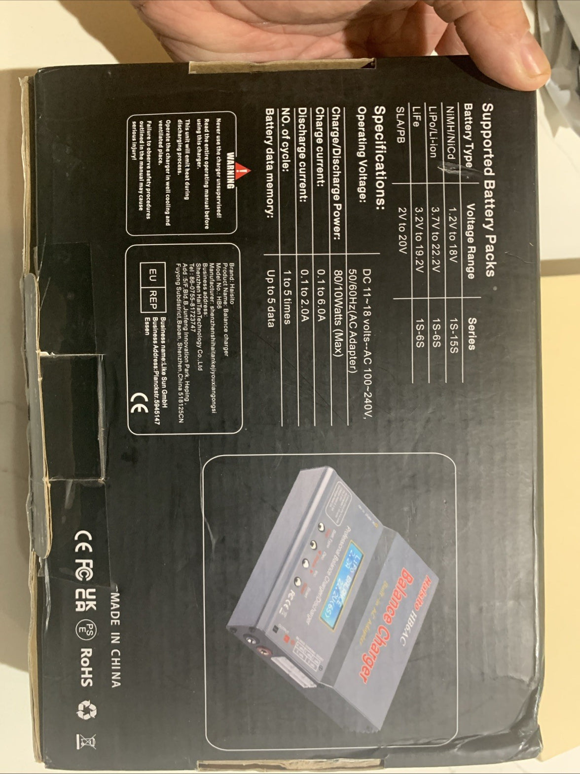 Haisito 80W 6S LiPo Balance Charger, Power Supply Included, Multi-Chemistry4