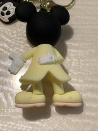 Pair Of Disney Mickey & Minnie Mouse Dale Bowser 3D Pendant Keychains Key Rings7