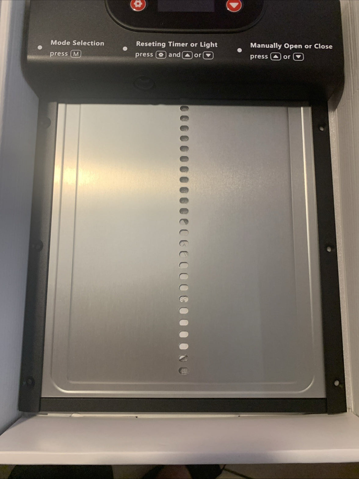 Solar Powered Automatic Chicken Coop Door with Timer/PIR Sensor Modes13