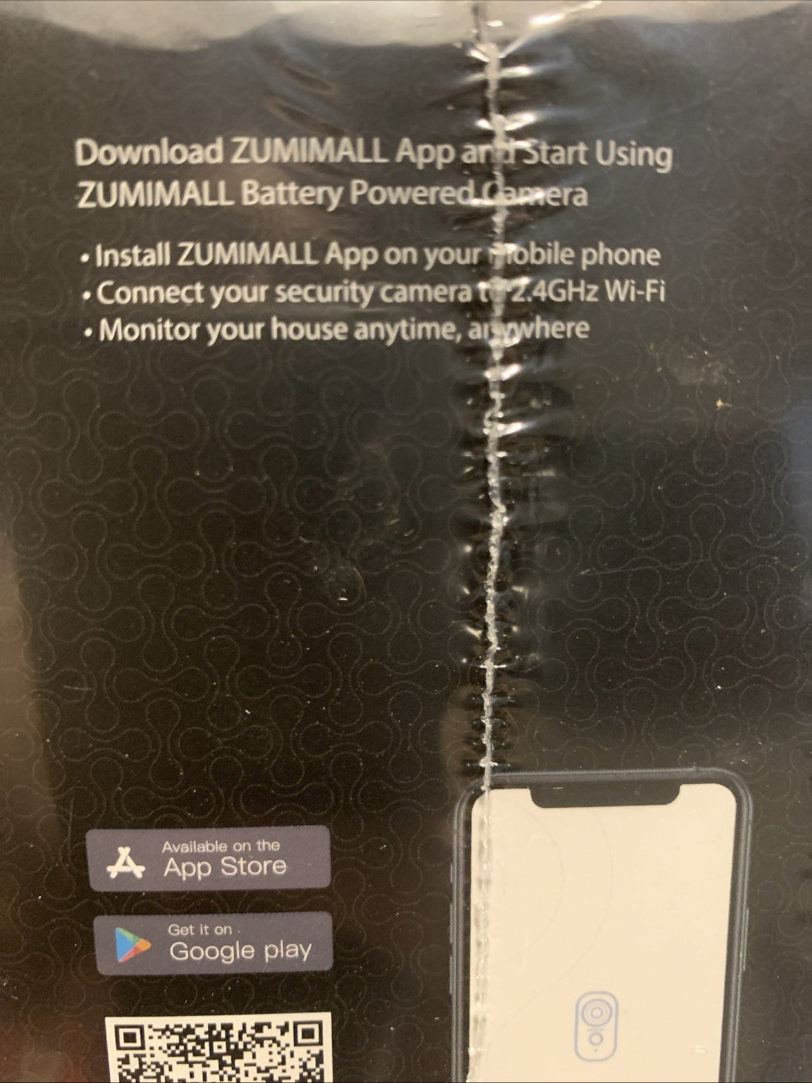 ZUMIMALL F5K Wireless In/Outdoor Security Camera 3 MP Night Vision Wifi Unopened7