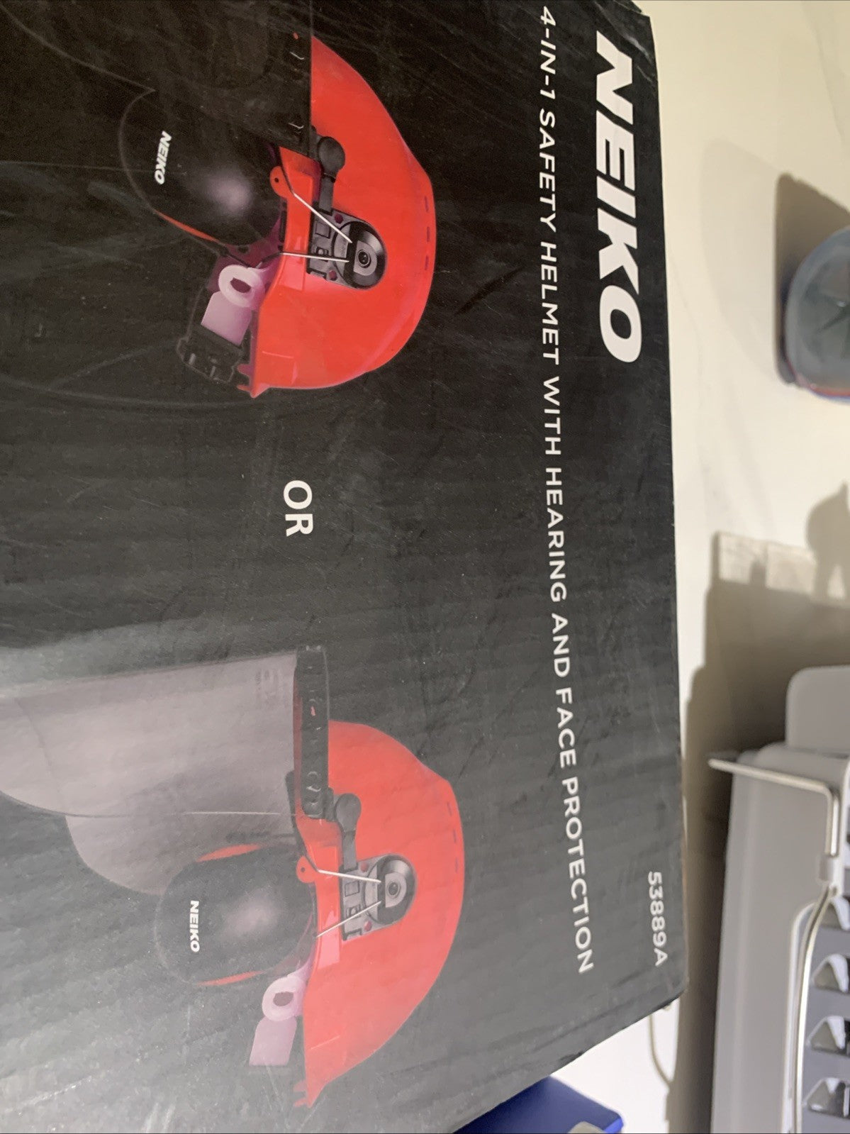 New Neiko 4-IN-1 Safety Helmet with Hearing and Face Protection in Origin Box4