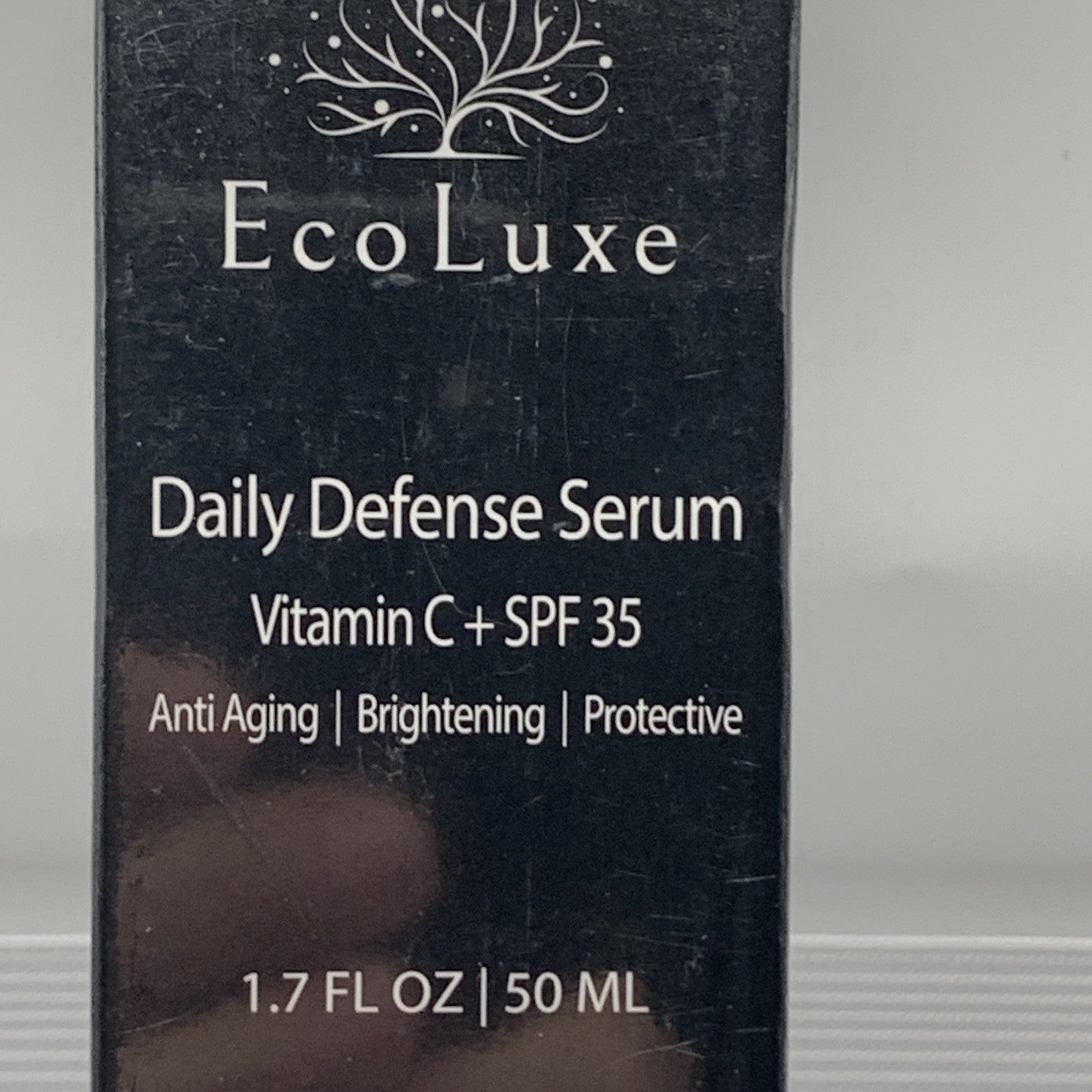EcoLuxe Daily Defense Serum 1.7oz, Vitamin C, Anti Aging, Brightening, Protect2