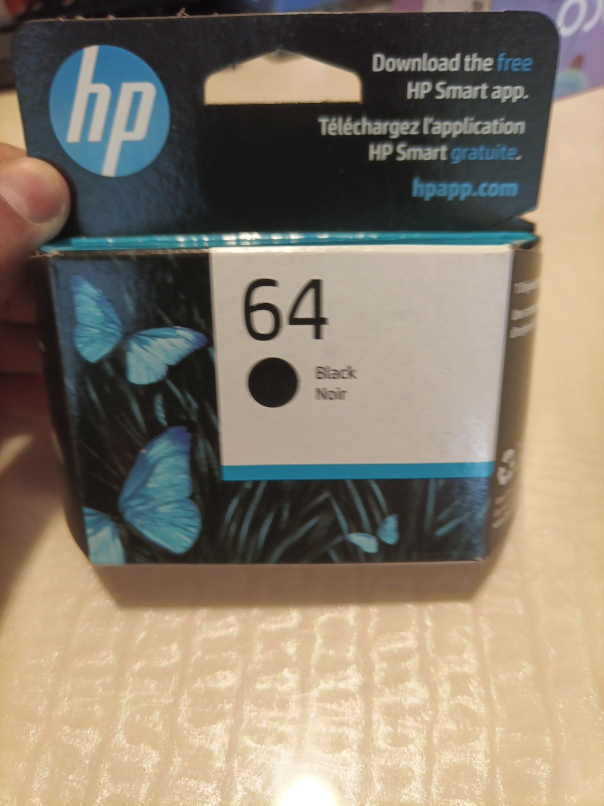 HP 64 Black Original Ink Cartridge Genuine BB 02/20270