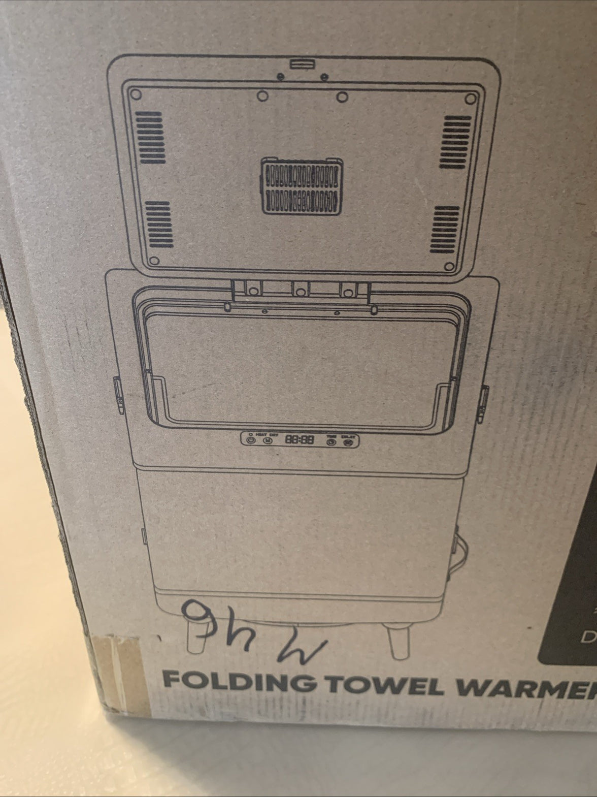 Towel Warmer 35L Folding Hot Towel Warmer for Bathroom - Heating & Drying Modes,1