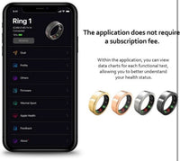 AMOVAN FIT Smart Ring – Gold - Size 10 Ceramic Fitness Tracker, Heart Rate Etc7