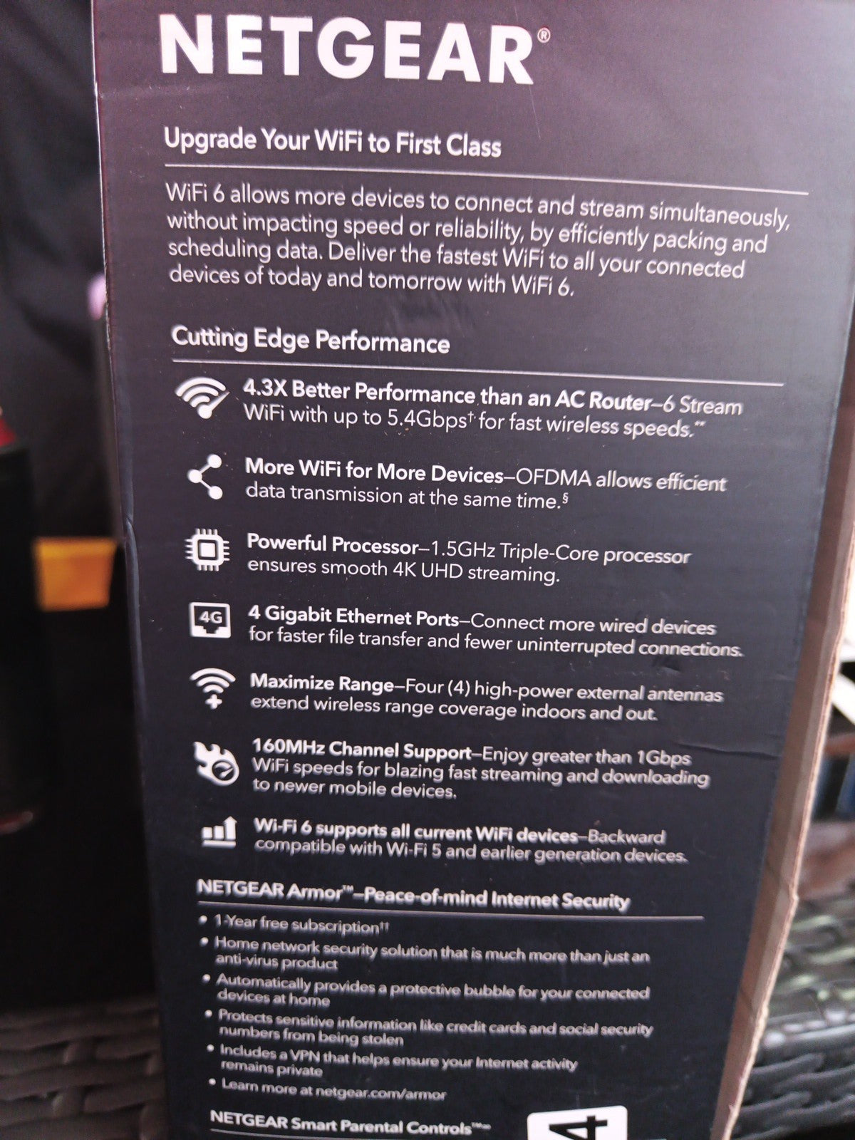 NETGEAR Nighthawk 6Stream Dual-Band WiFi 6 Router (RAX54S) AX5400 Wireless Speed11