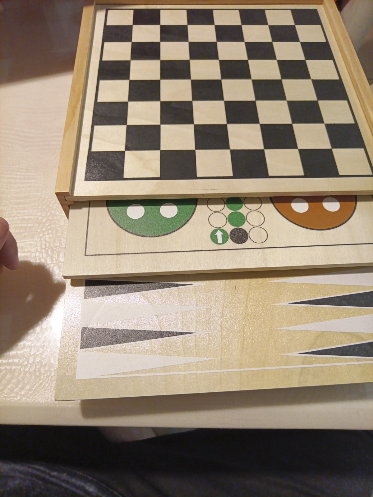 12 In. 7-In-1 Combo Game, Wood0