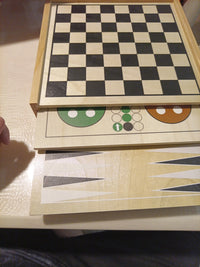 12 In. 7-In-1 Combo Game, Wood0