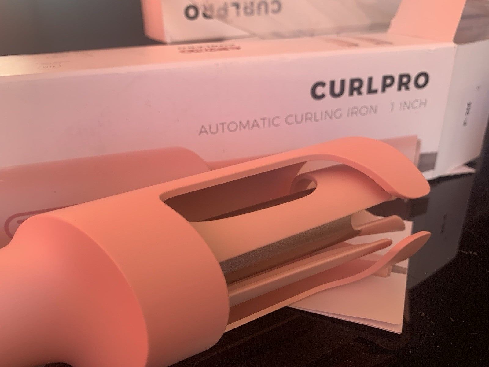 TYMO Curl Pro Automatic Rotating Curling Iron 1" Curling Wand  - Open Box Tested2