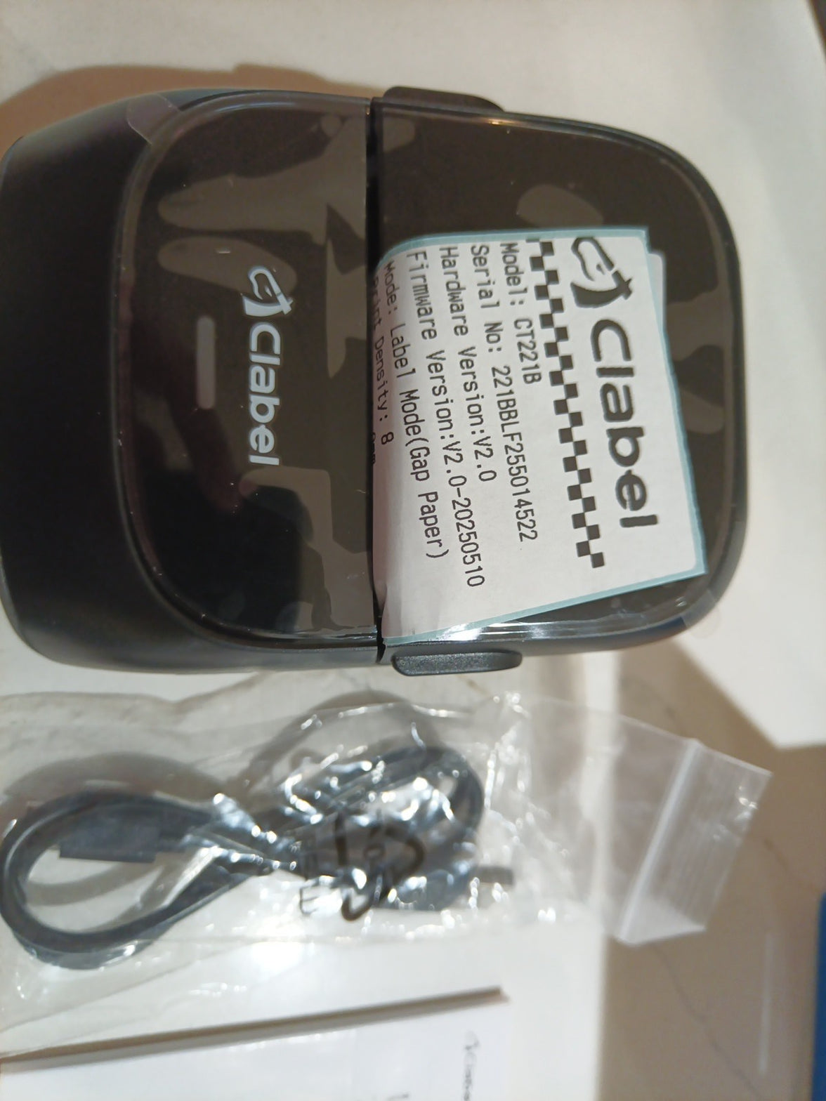CLABEL Label Maker Machine with Tape: 221B Thermal Inkless Label Printer4