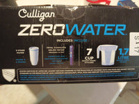 Culligan Zerowater 7-Cup - 1.7 Liter Water Pitcher - Filtration With Tester. NIB5
