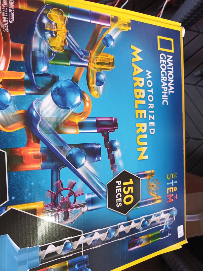 National Geographic Motorized Marble Run 150 Piece STEM Toy Spiral Elevator0