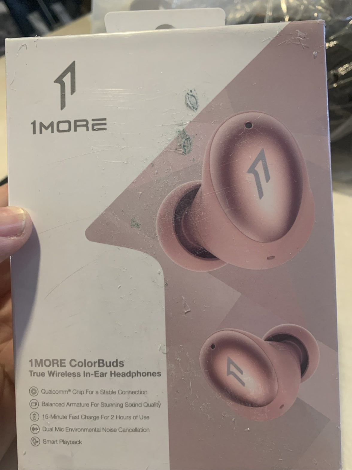 1MORE ColorBuds ESS6001T Bluetooth In-Ear Headphones Pink Noise Cancelling IPX50
