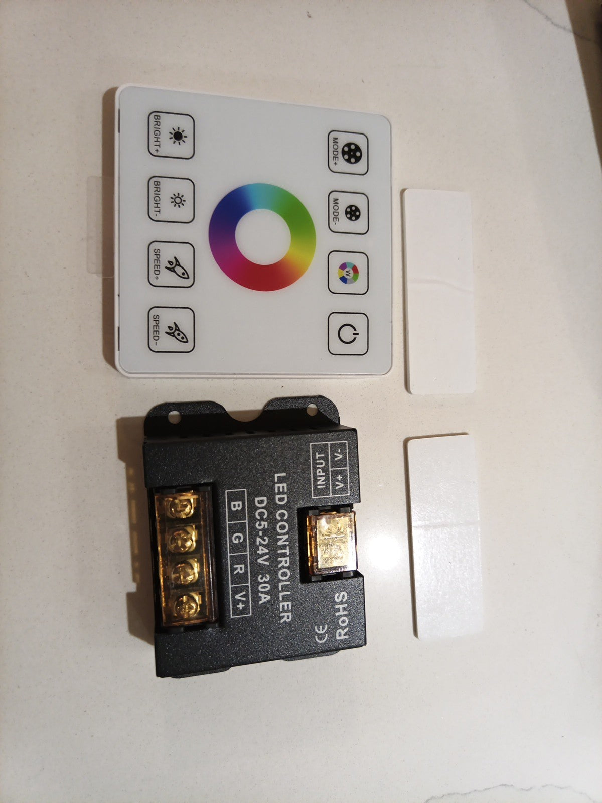 Single color/CCT/RGB/RGBW/RGBWC LED Strip Wireless Remote Touch Panel Controlle0