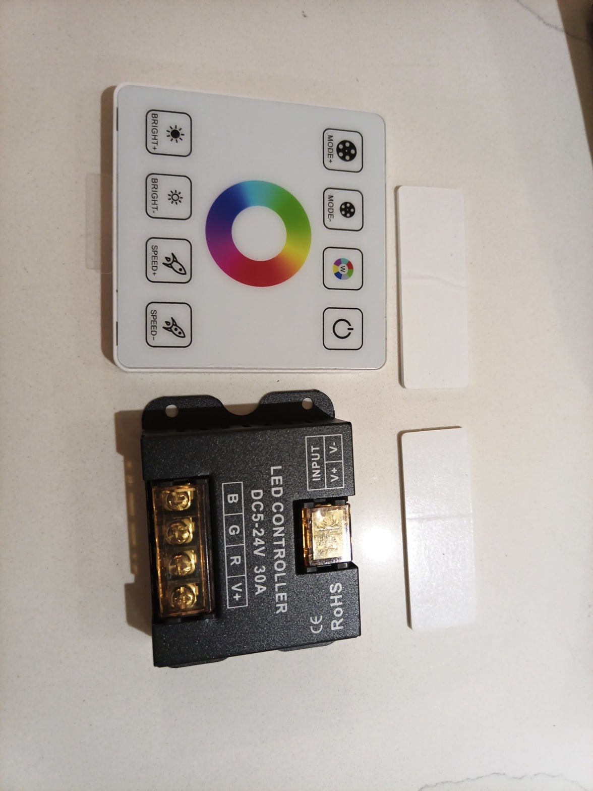 Single color/CCT/RGB/RGBW/RGBWC LED Strip Wireless Remote Touch Panel Controlle0
