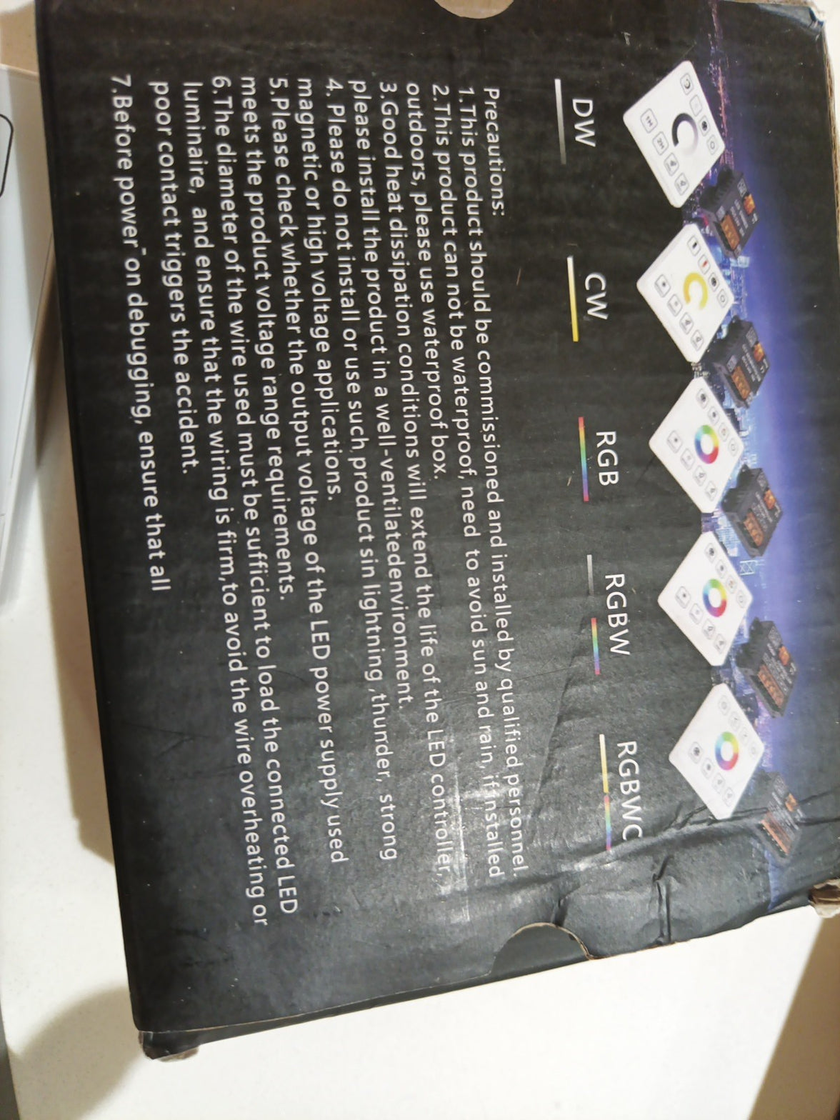 Single color/CCT/RGB/RGBW/RGBWC LED Strip Wireless Remote Touch Panel Controlle6