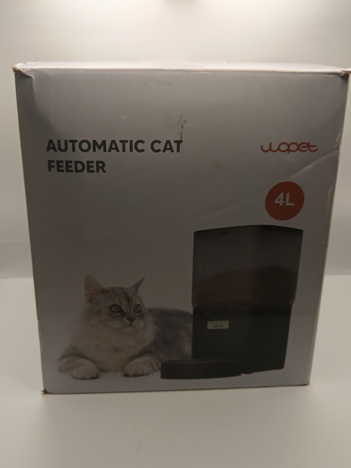 Automatic pet feeder for Dog And Cats 4L -white In Color 0