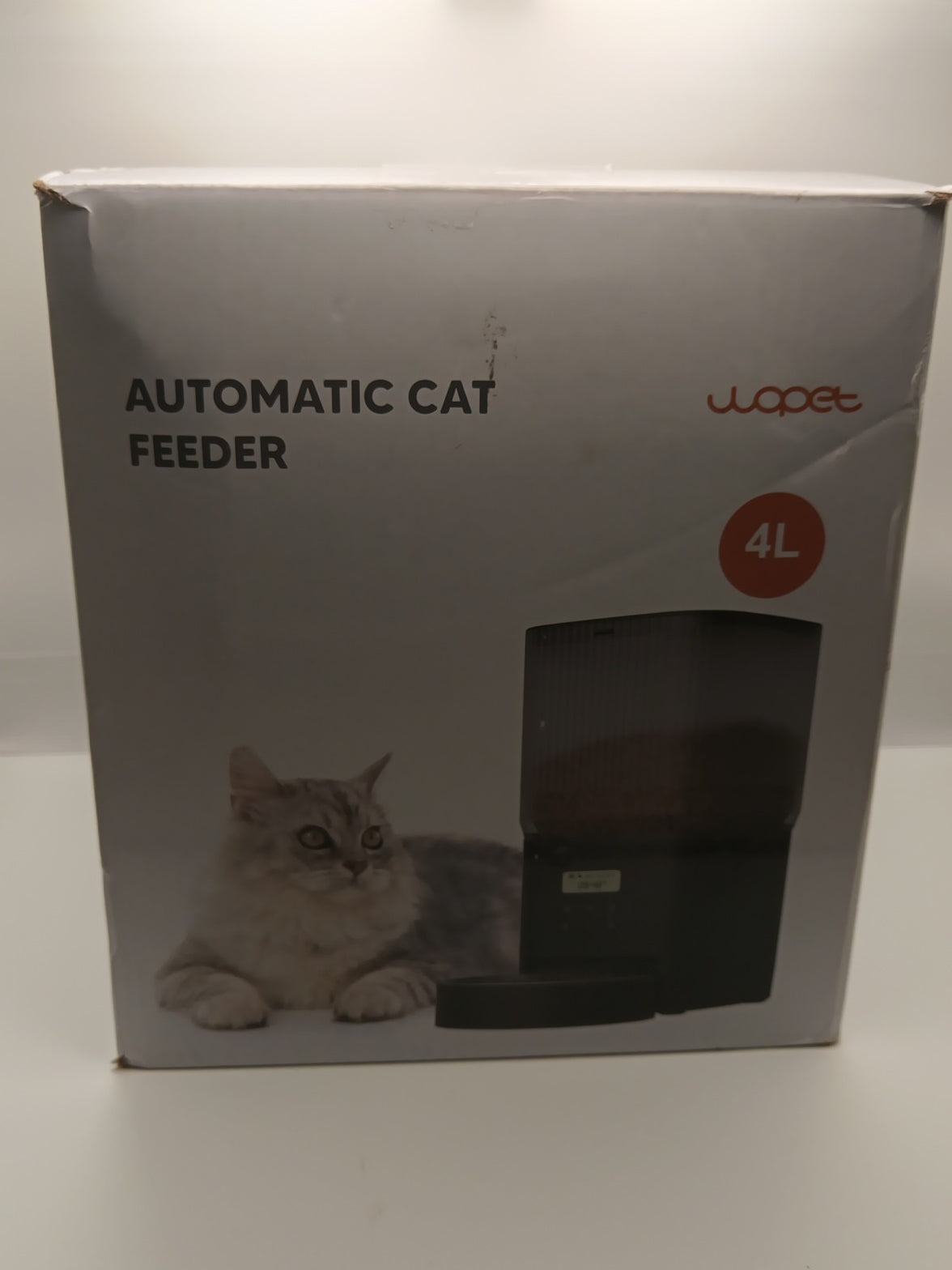 Automatic pet feeder for Dog And Cats 4L -white In Color 0