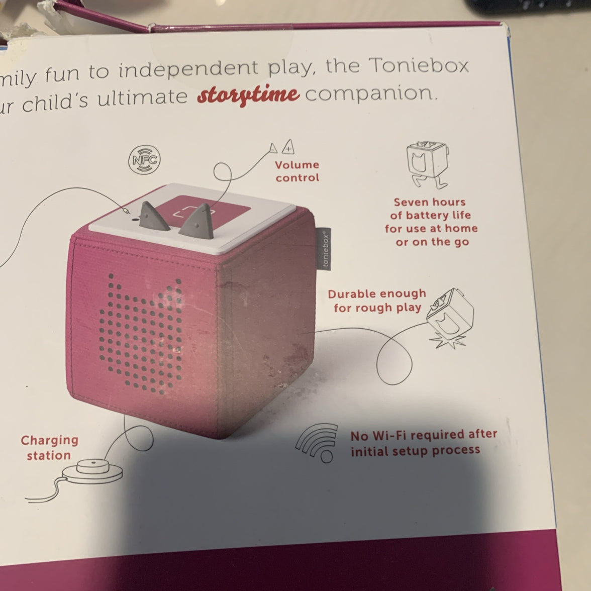 Tonies Toniebox Playtime Puppy Starter Set - Pink New Sealed #100007636
