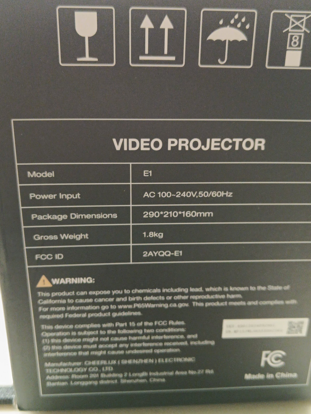 Nicpow VIDEO PROJECTOR WITH WI-FI AND AUTO FOCUS KEYSTONE BLUETOOTH 1080P3