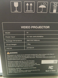 Nicpow VIDEO PROJECTOR WITH WI-FI AND AUTO FOCUS KEYSTONE BLUETOOTH 1080P3