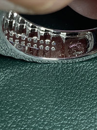 Men’s 925 Sterling Silver Cluster Ring, 2 CTW Of Moissanite. Size 117