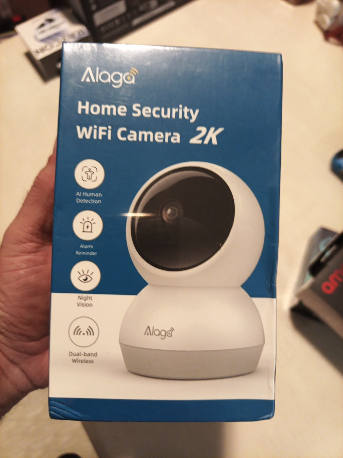 Alaga Home Security Wifi Camera 2k Pan & Tilt Auto Tracking Two Audio0