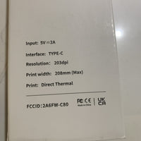 Portable Printer Wireless for Travel, A4 US Letter Thermal Printer Black 203dpi12