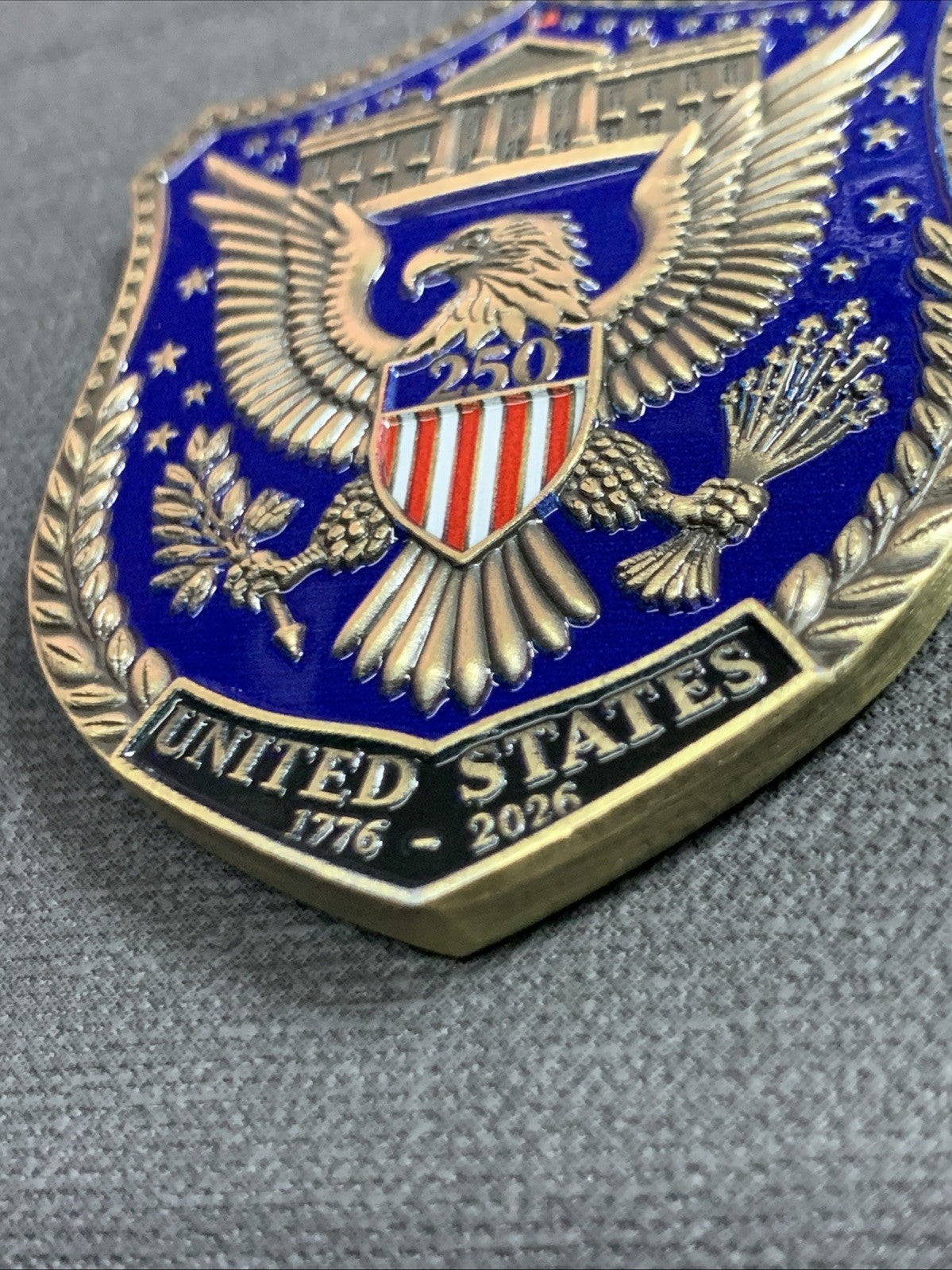 Liberty Bell 250th Challenge Coin 1.5 in round. Engraved Enameled Heavy Detailed5