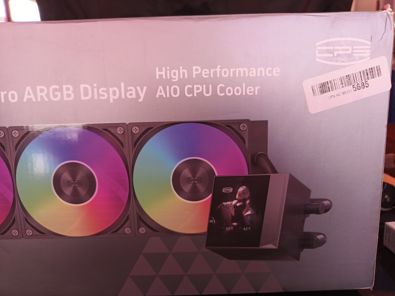 NEW PCCOOLER DS360 ARGB Display BLACK CPU water-cooled heat sink Fast delivery1