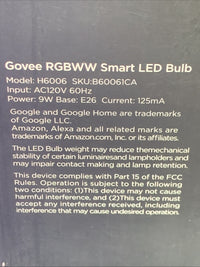 Govee RGBWW Smart LED Light Bulbs Wi-Fi Alexa Google Dimmable4