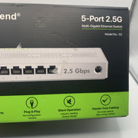 BrosTrend 5-Port 2.5G Muti-Gigabit Ethernet Switch Model No: S2 Plug&Play Silent3