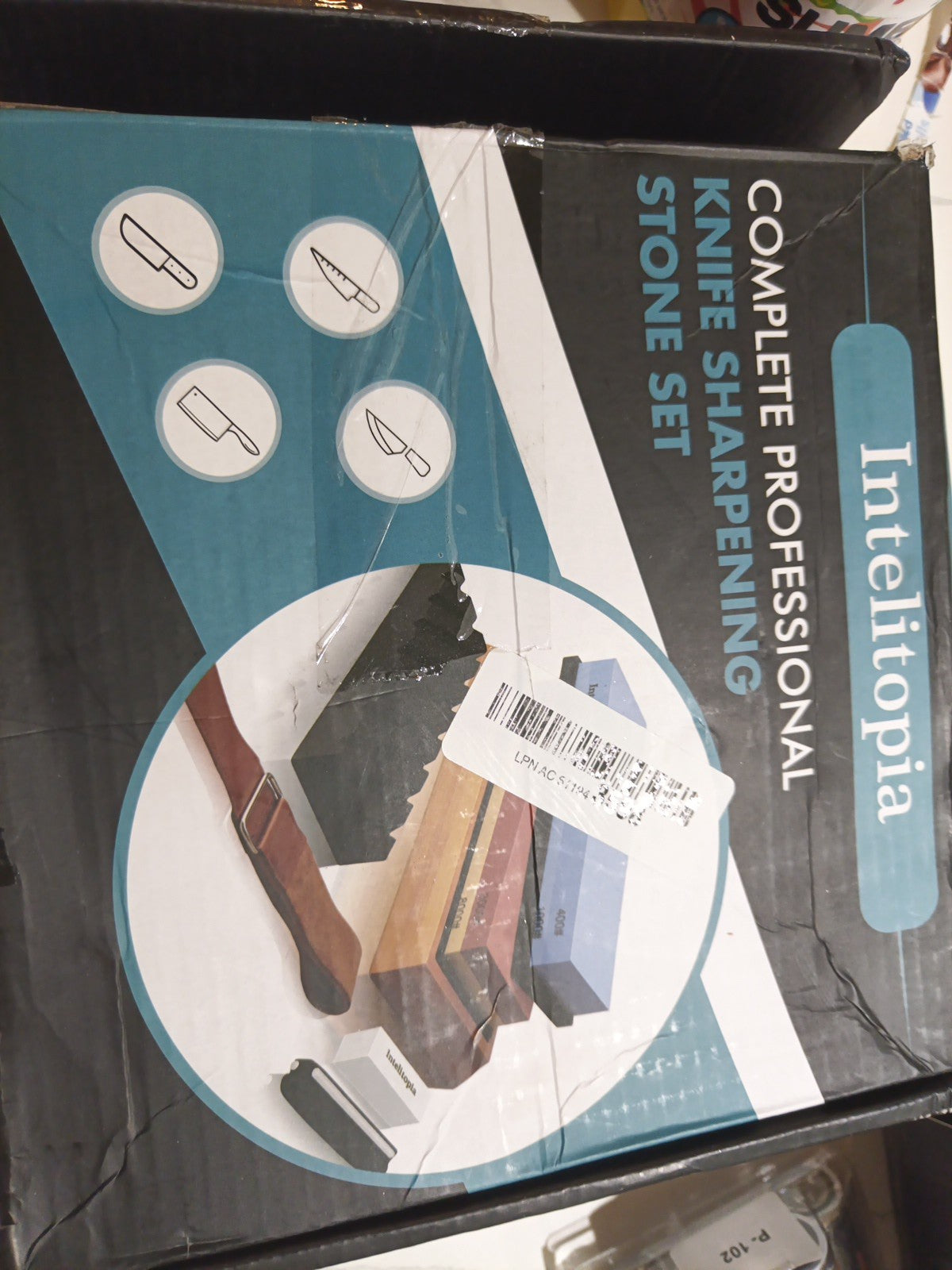  Complete Knife Sharpening Stone Set – Dual Grit Whetstone 400/1000 3000/8000 0