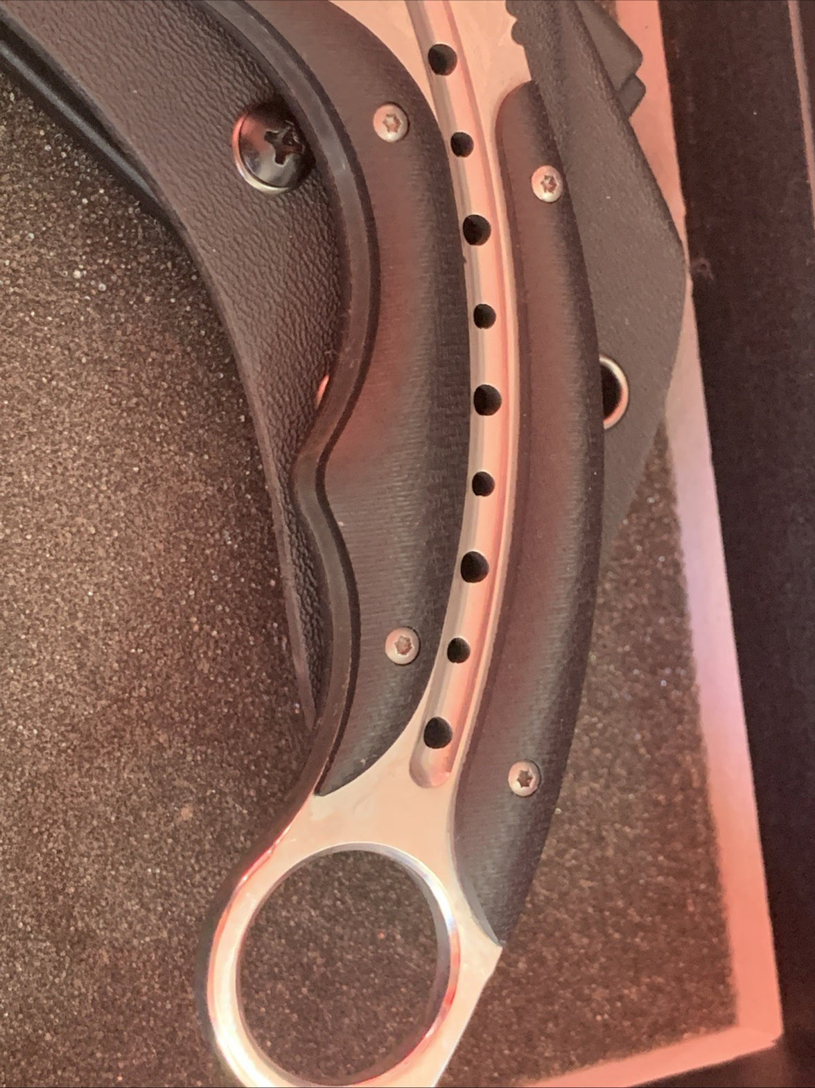 Karambit Claw Fixed Blade Knife FULL TANG Survival Hunting with Kydex Sheath2