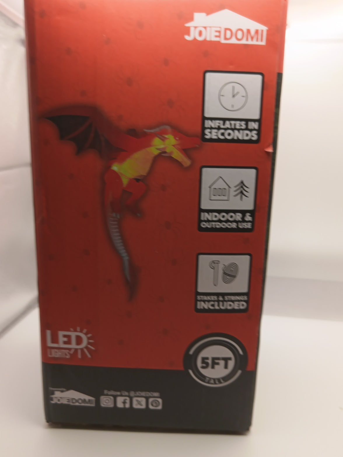 5 FT Halloween Inflatable Hanging Flying Dragon3