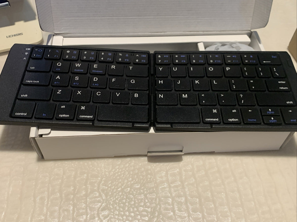 Foldable Keyboard and Mouse, EDJO Folding Wireless Keyboard Mouse Combo5