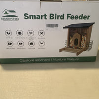 Solution4Patio Smart Bird Feeder AI Bird Identification. Ip65, Solar,  HD0