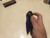 Razor - Assisted Opening Liner Lock Knife' Blue And Black4
