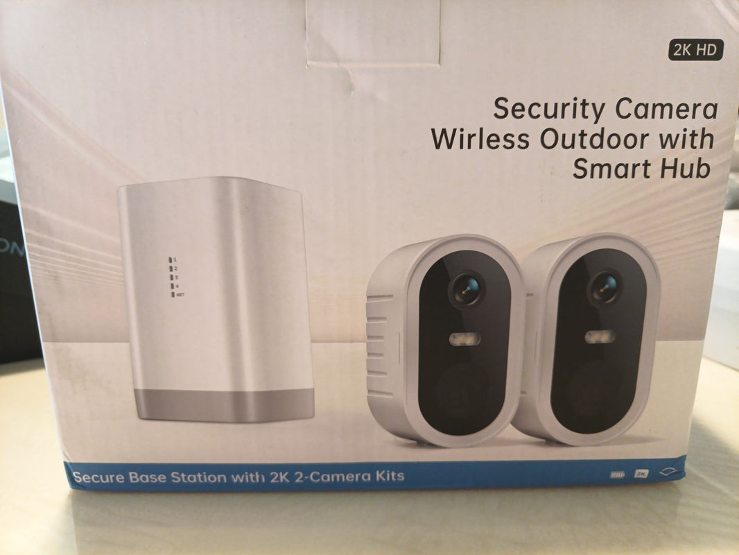 Security Cameras Wireless Outdoor Home System, True 2K HD Night Vision, 1