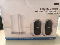 Security Cameras Wireless Outdoor Home System, True 2K HD Night Vision, 1