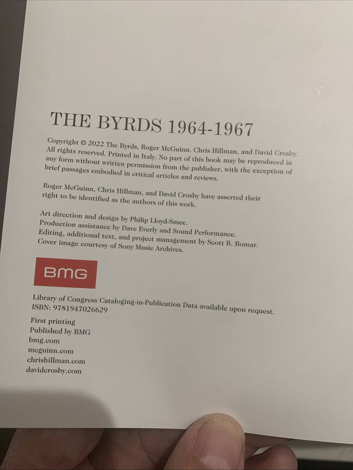Byrds 1964-1967, Hardcover by McGuinn, Roger; Crosby, David; Hillman, Chris, ...3